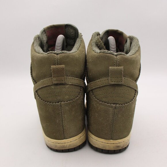 Nike Dunk Sky Women's Size 7 Hi Hidden Wedge Olive Green Sneakers 528899-200 - Picture 5 of 9